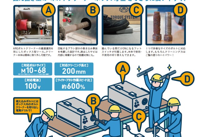 据え置き型ボルトクリーンボックスのご紹介